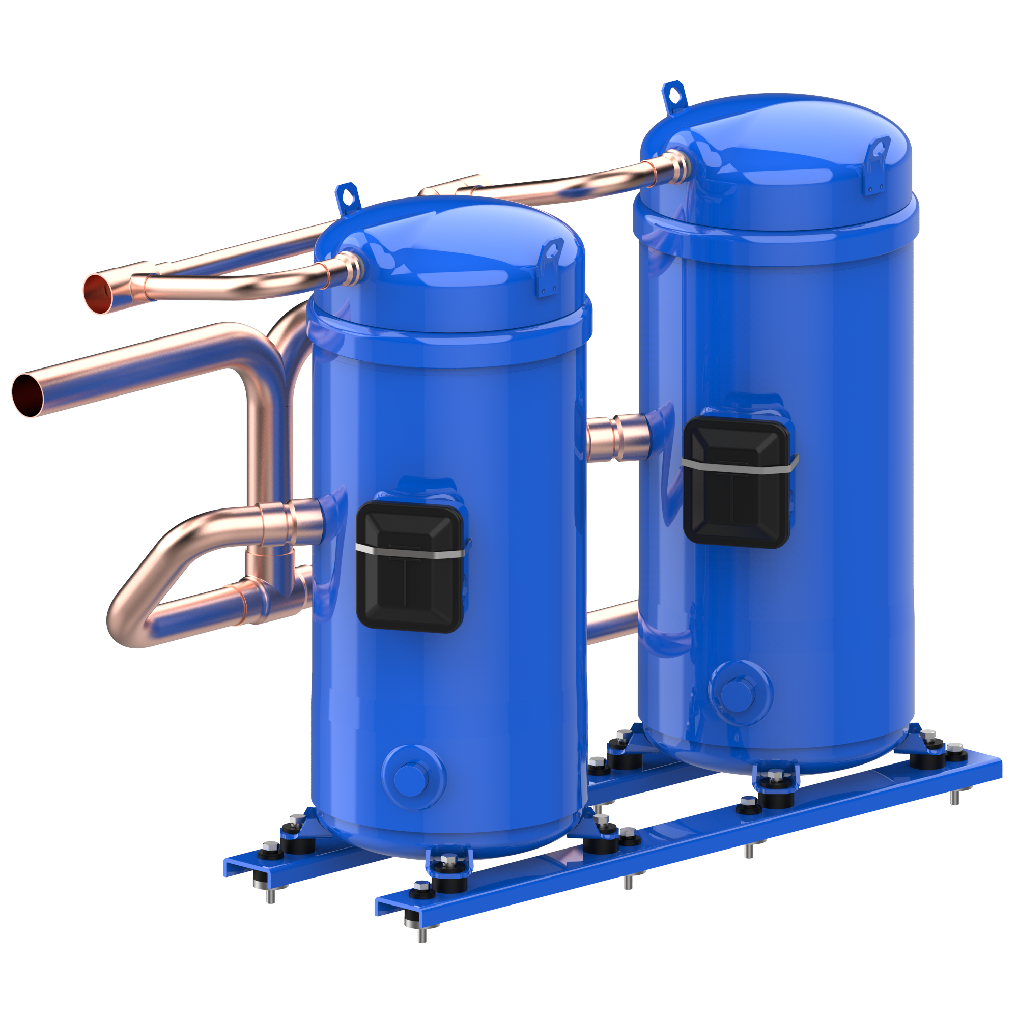 Scroll compressors with an IDV valve